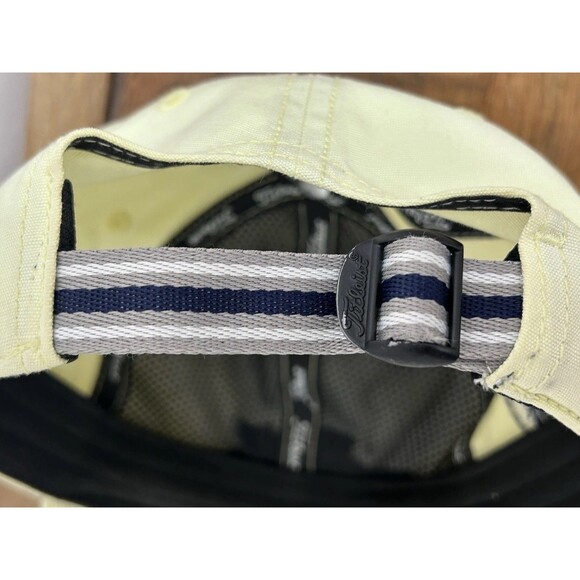 Titleist Yellow & Navy Cap Golf Clubs⛳️ Crest On Side Titleist Ribbon Inside Hat - Picture 10 of 14